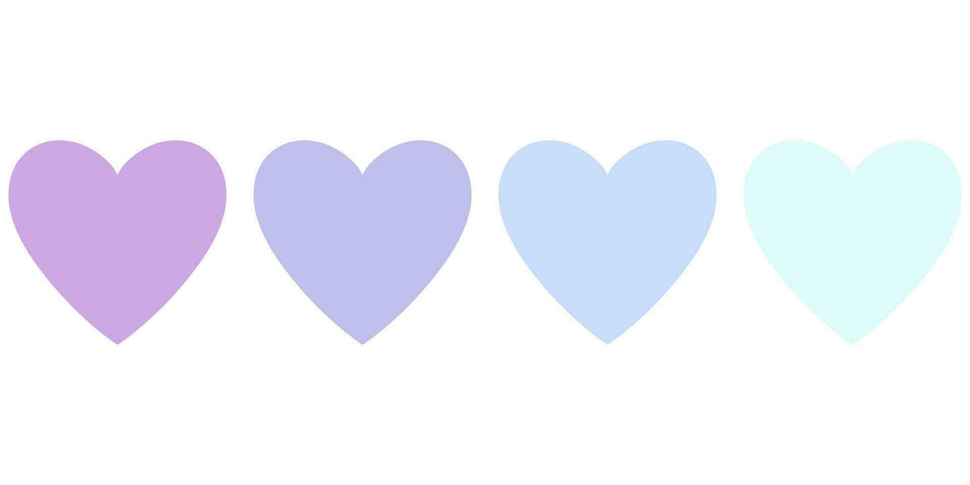 Love gradient color. vector