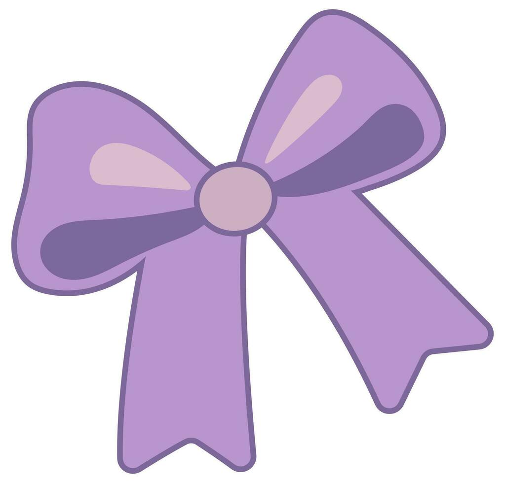 Bow decoration ribbon isolated icon vector illustration