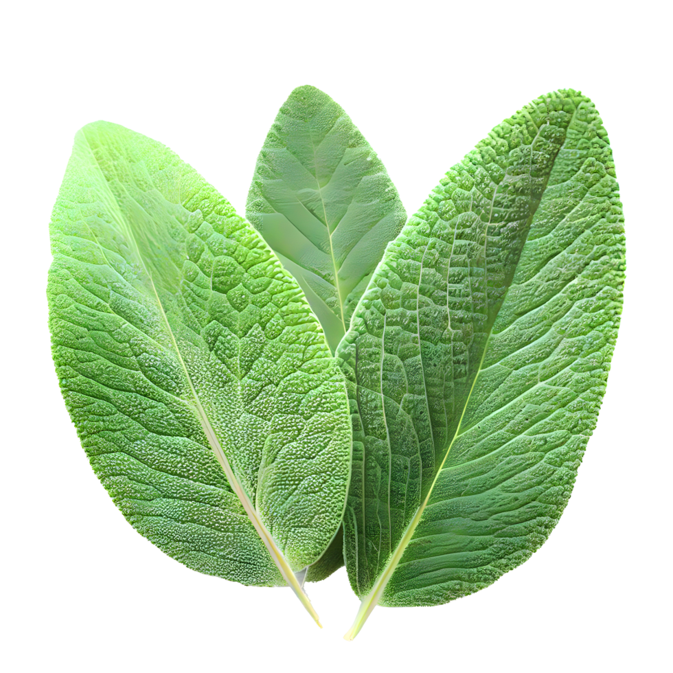 Vegetable herb leaves on transparent. AI Generated png