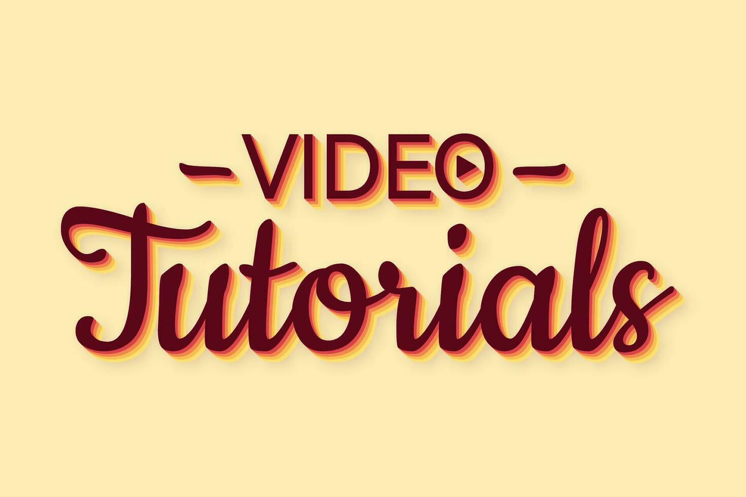 vídeo tutoriales retro estilo icono. estudiar y aprendizaje fondo, distancia educación y conocimiento crecimiento. vector ilustración