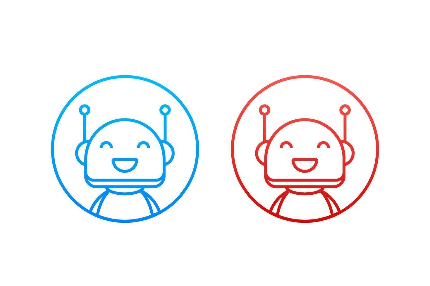 Robot icon. Bot sign design. Chatbot symbol concept. Voice support service bot. Online support bot. Vector illustration