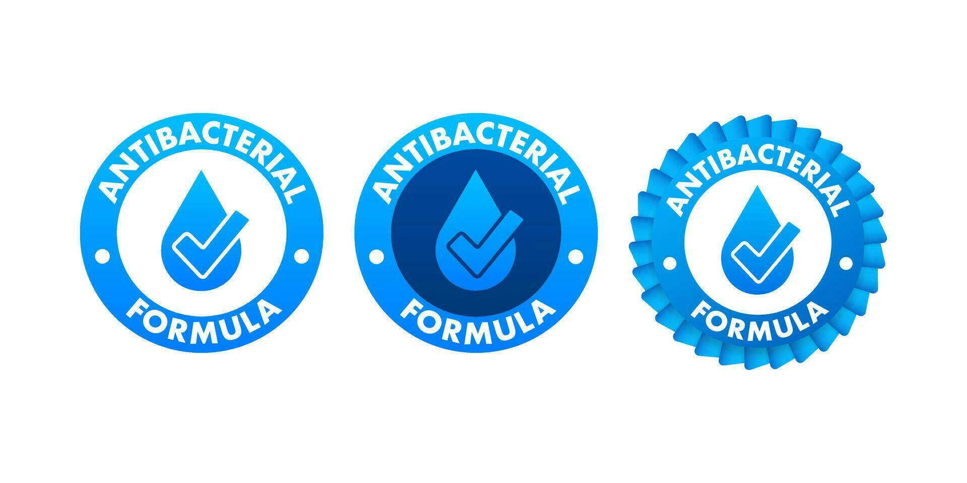 Anti bacterial and virus solution. 3d shield icon. White background. vector