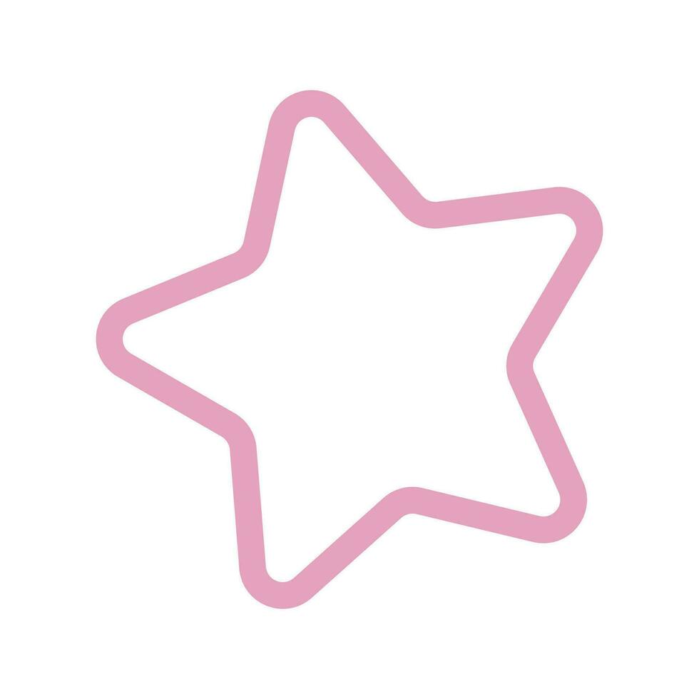Star shape vector design element.