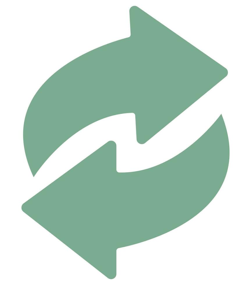 Recycling symbol of ecologically pure funds. vector