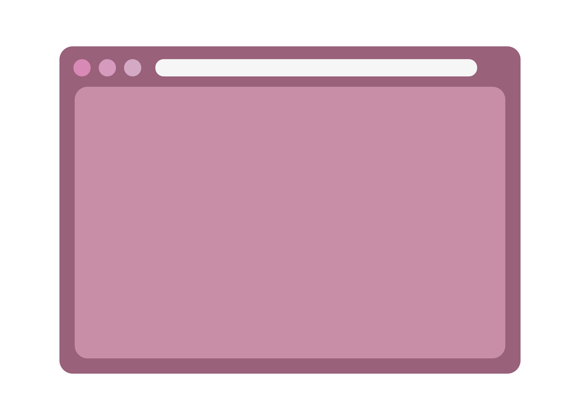 Computer aesthetic template. Frame display computer monitor vector