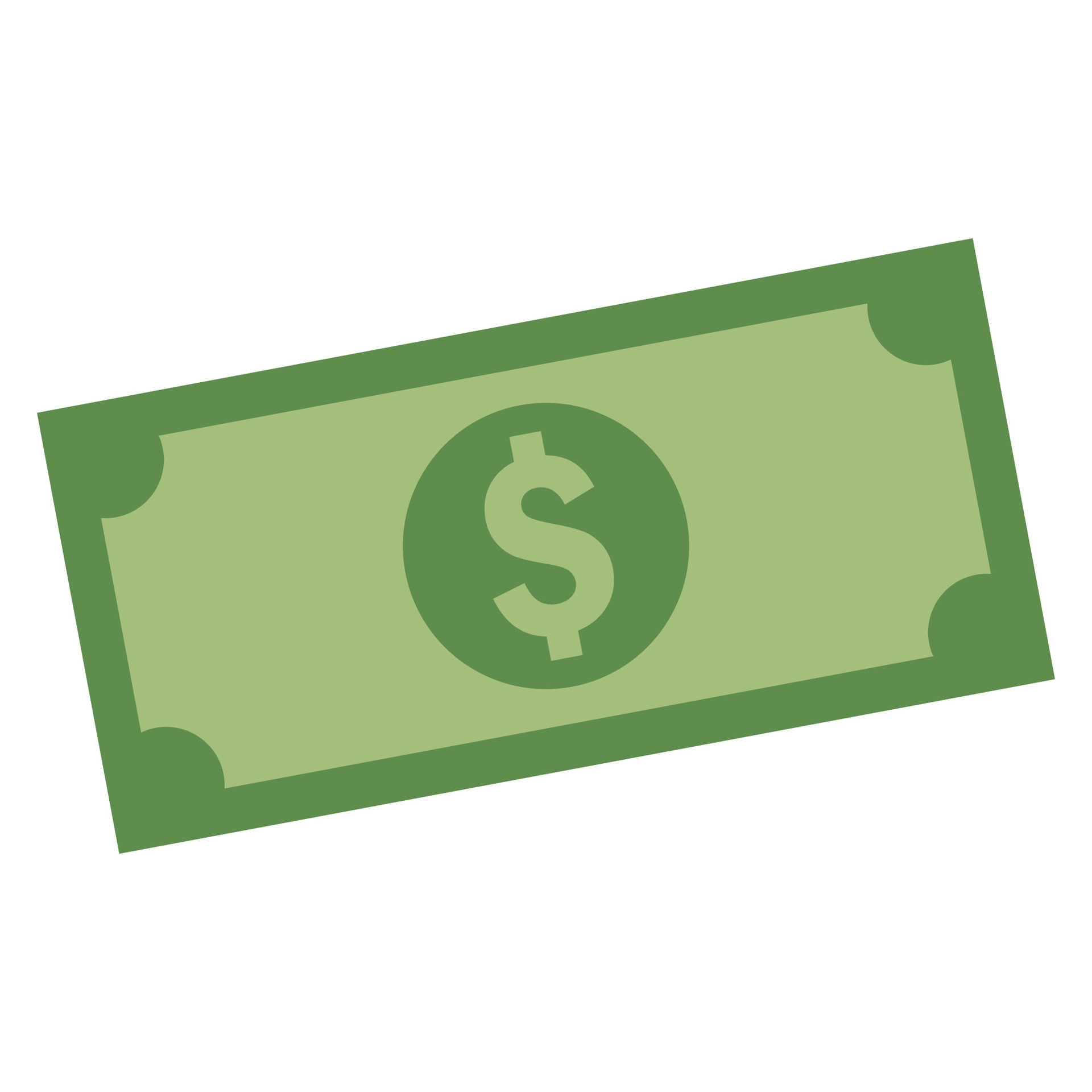 Vector dollar bill sticker money vector finance clipart in flat design Vector dollar bill sticker money vector finance clipart in flat design