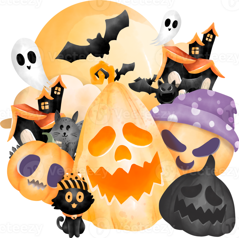 Happy Halloween Day Elements png
