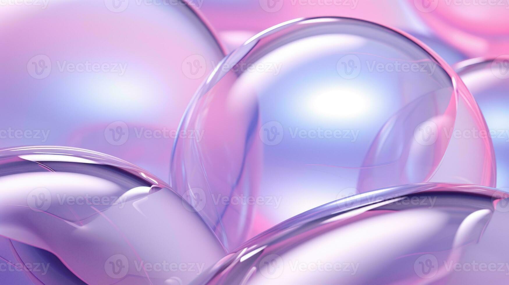 transparent liquid water bubbles. Facial skin care cosmetic product. Generative AI photo