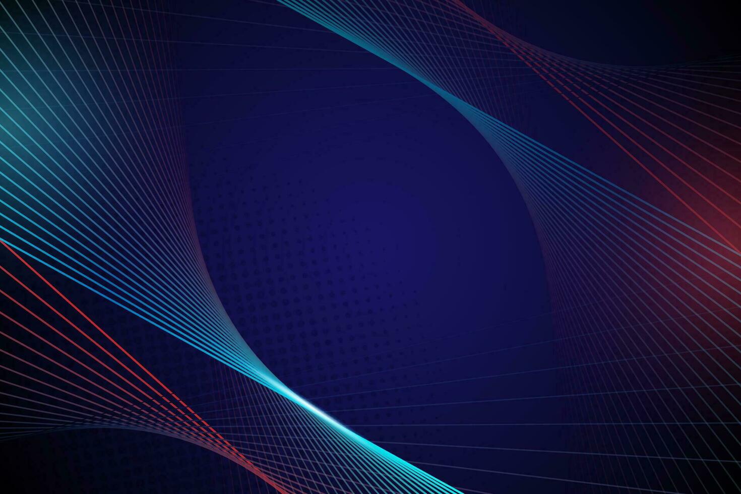 Fondo de líneas de tecnología futurista con efecto de luz. vector