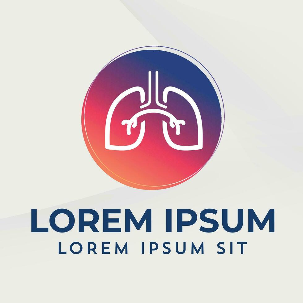 Lungs logo icon medical diagnostic vector pulmonary Pulmonology Pulmo
