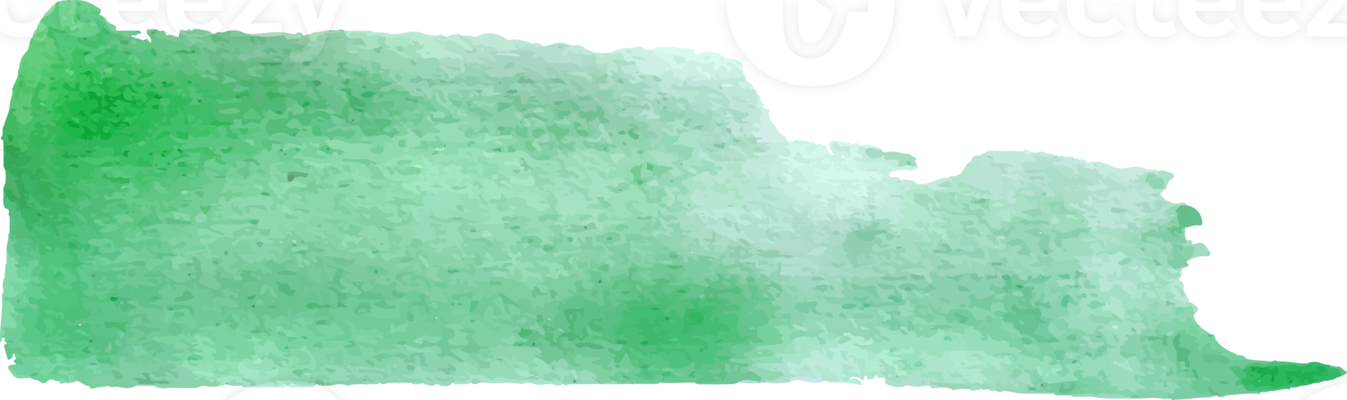 green watercolor brush stroke element png