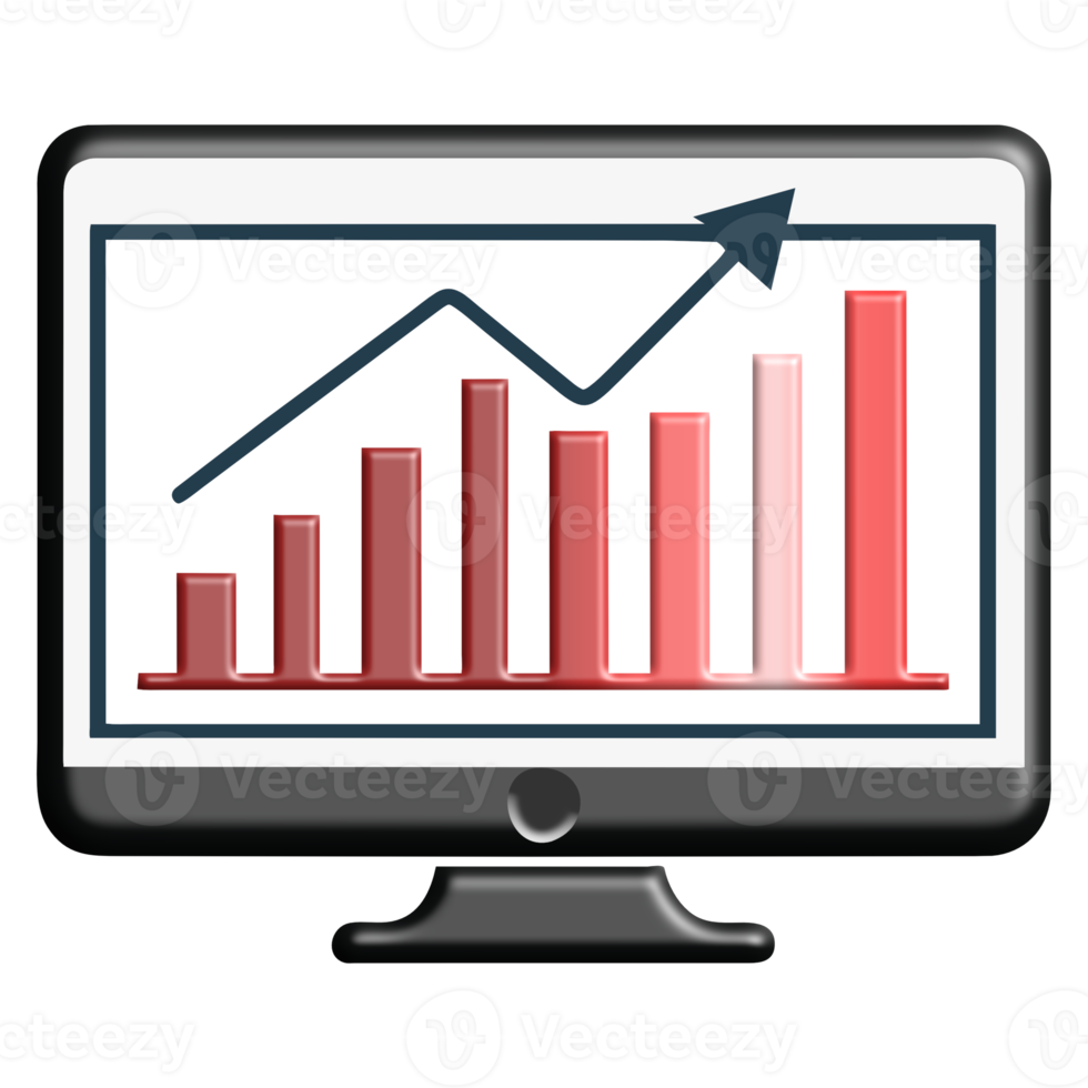 business graph with arrow png
