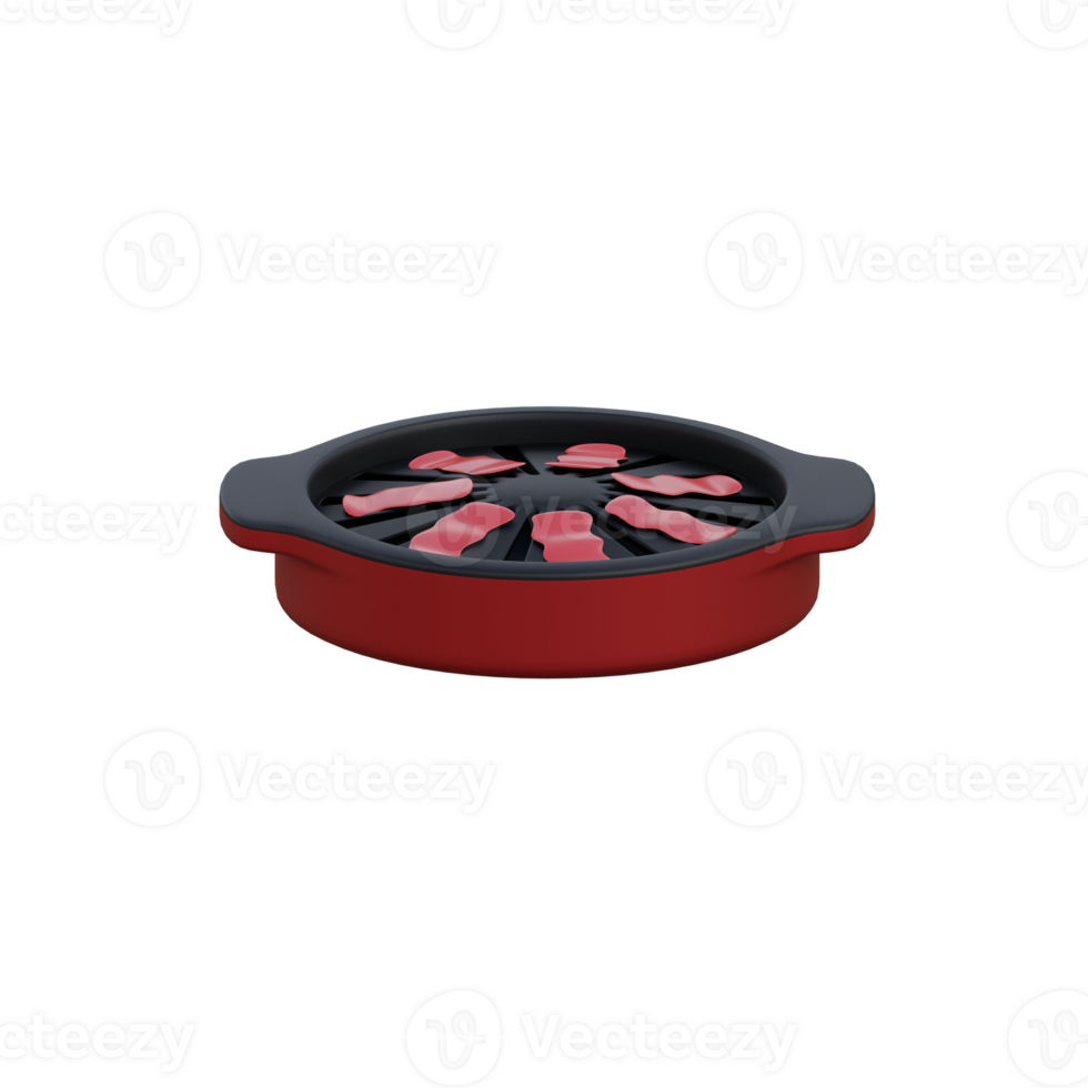 3d Japanese food yakiniku icon png