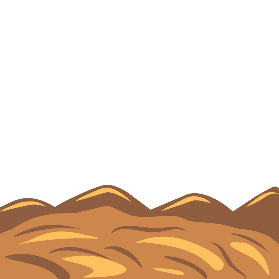 Sand dunes in desert png