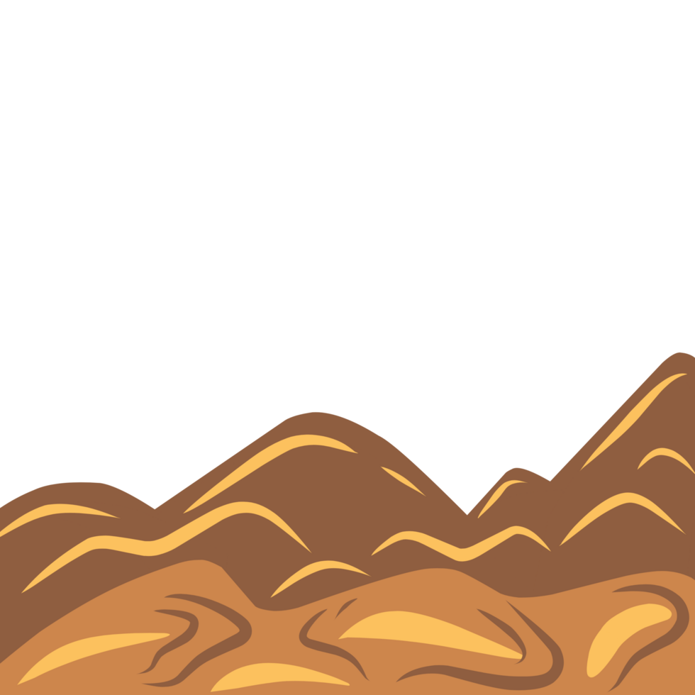 Sand dunes in desert png