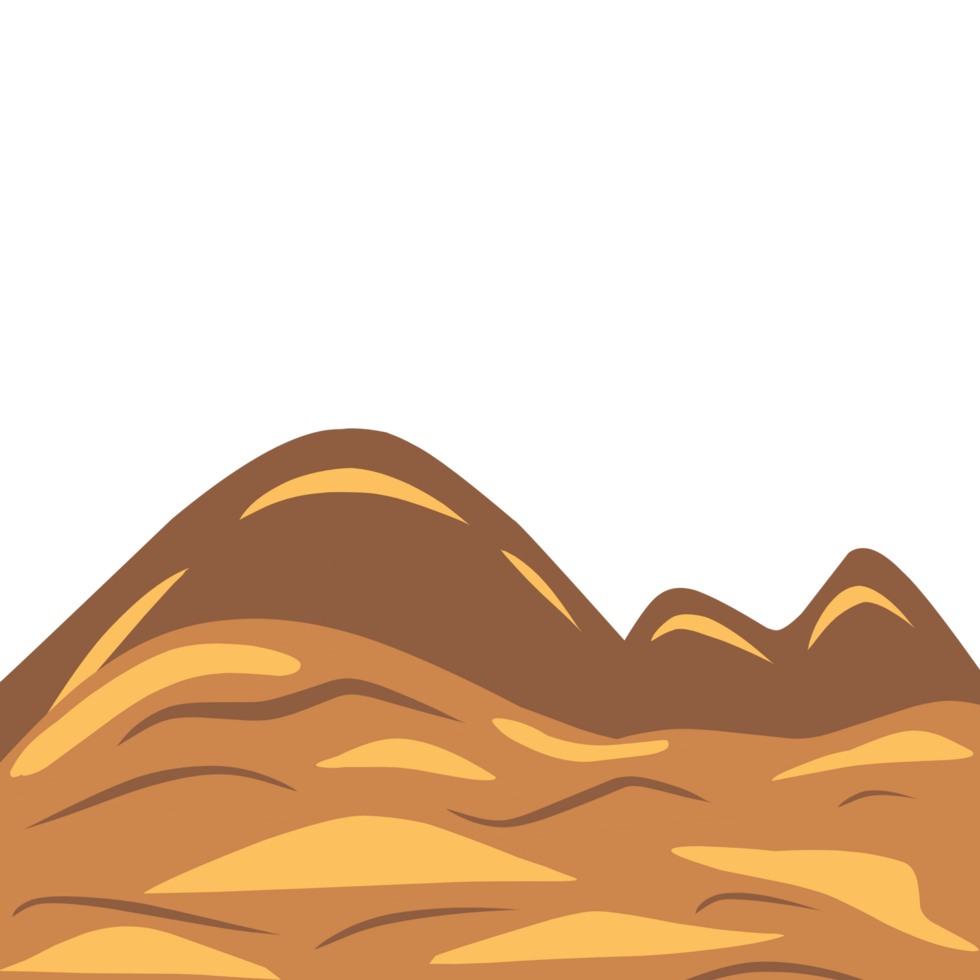 Sand dunes in desert png