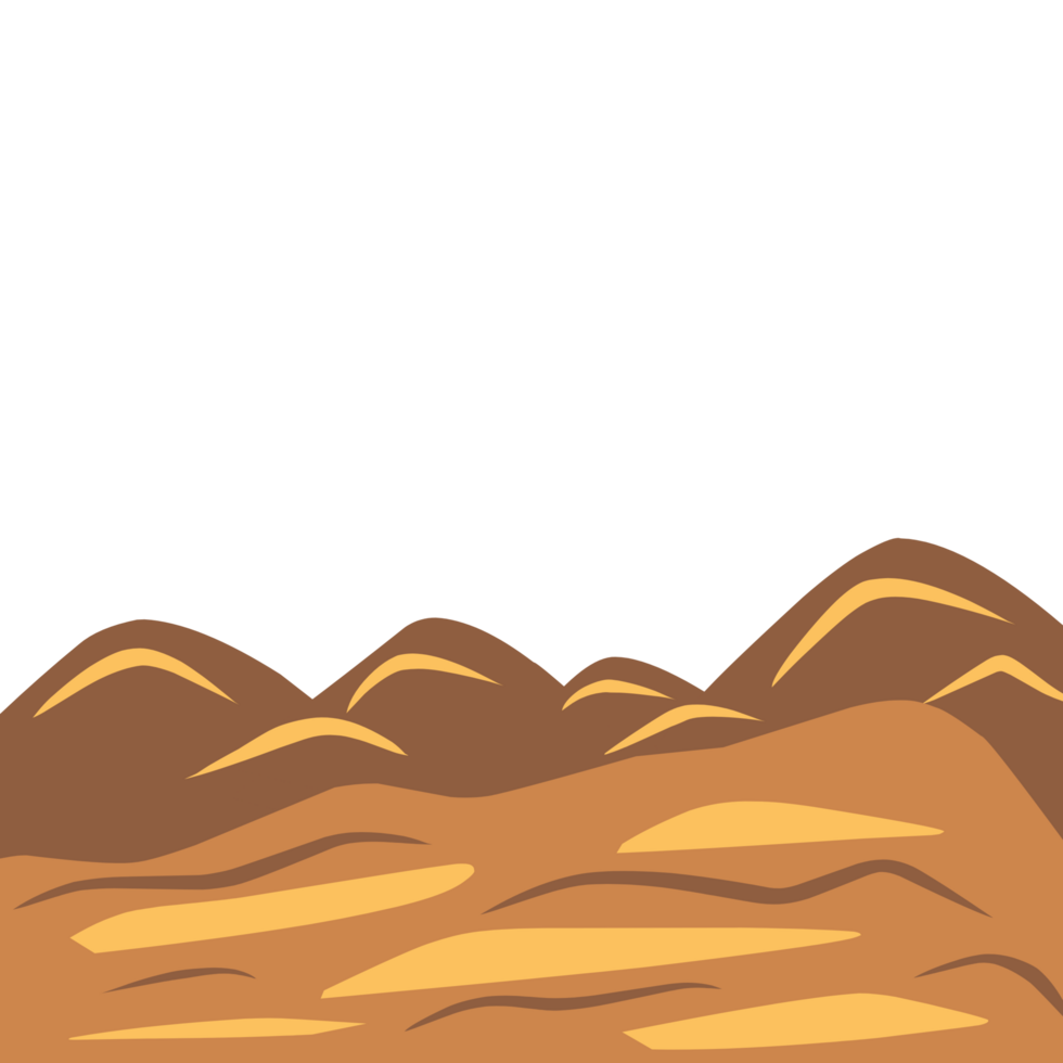 Sand dunes in desert png