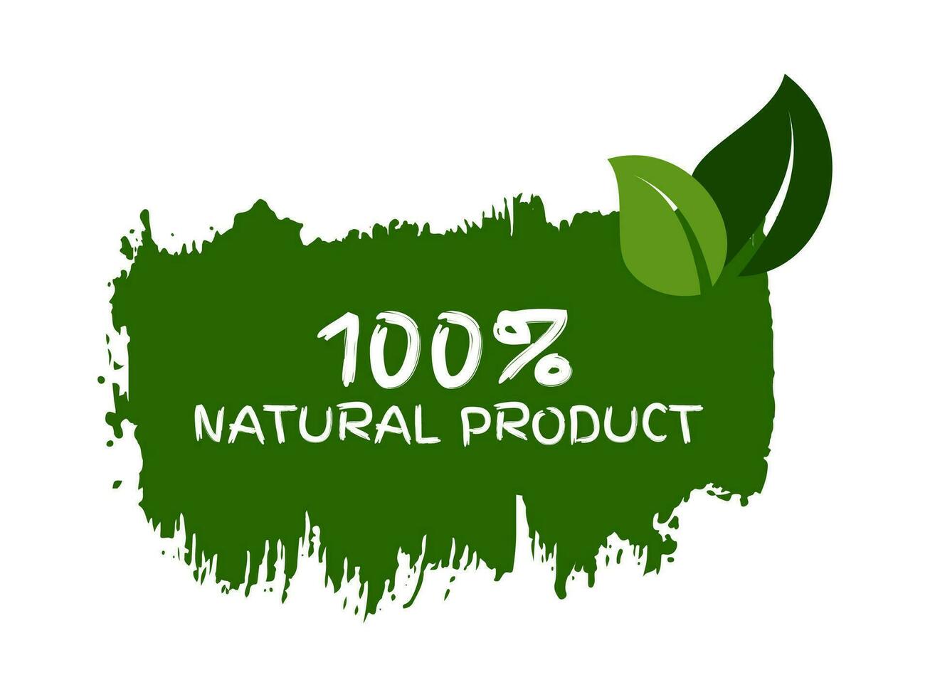 Green natural bio labels vector