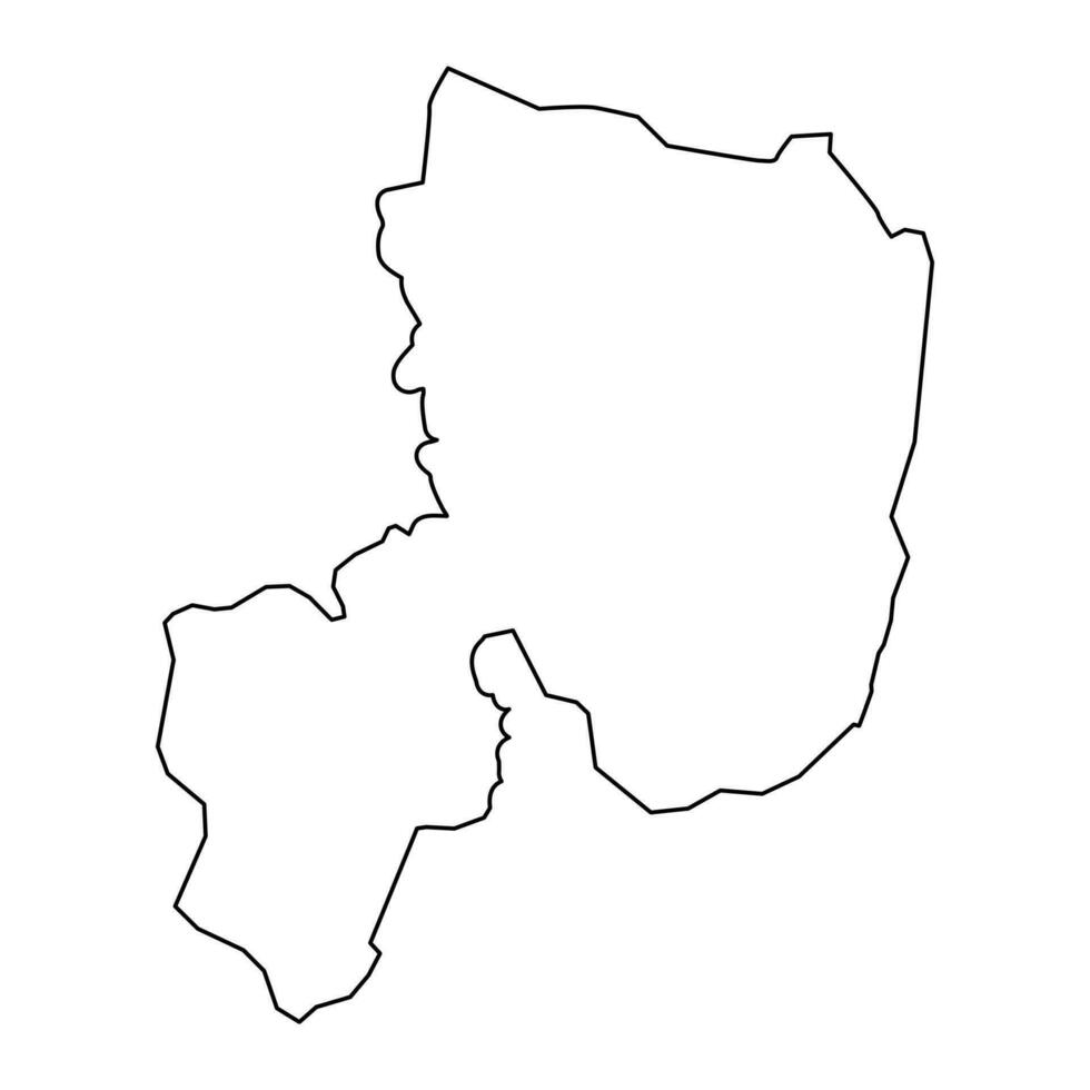 Salyan district map, administrative division of Azerbaijan. vector