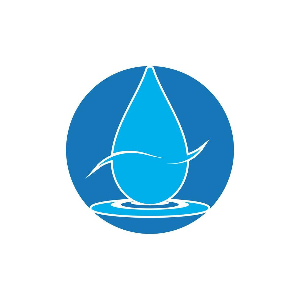 Water drop icon and symbol vector template