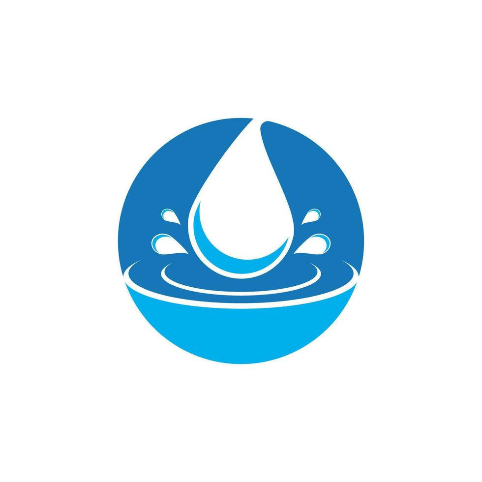 Water drop icon and symbol vector template