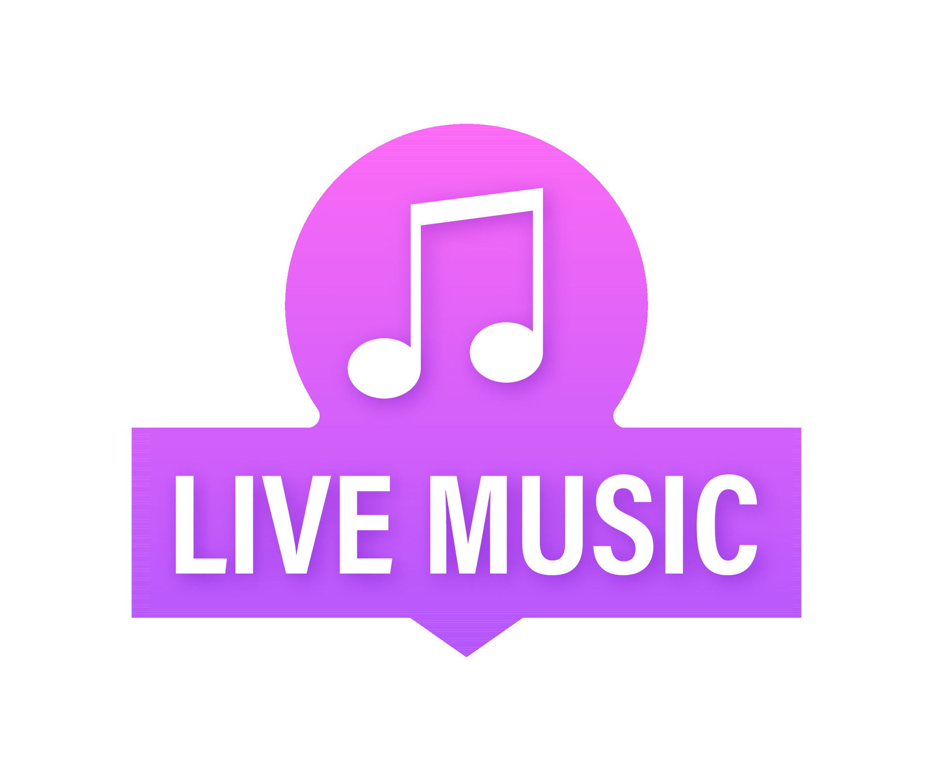 Live Music Label Music Bars Night Clubs Vector Stock Illustration live-music-label-music-bars-night-clubs-vector-stock-illustration