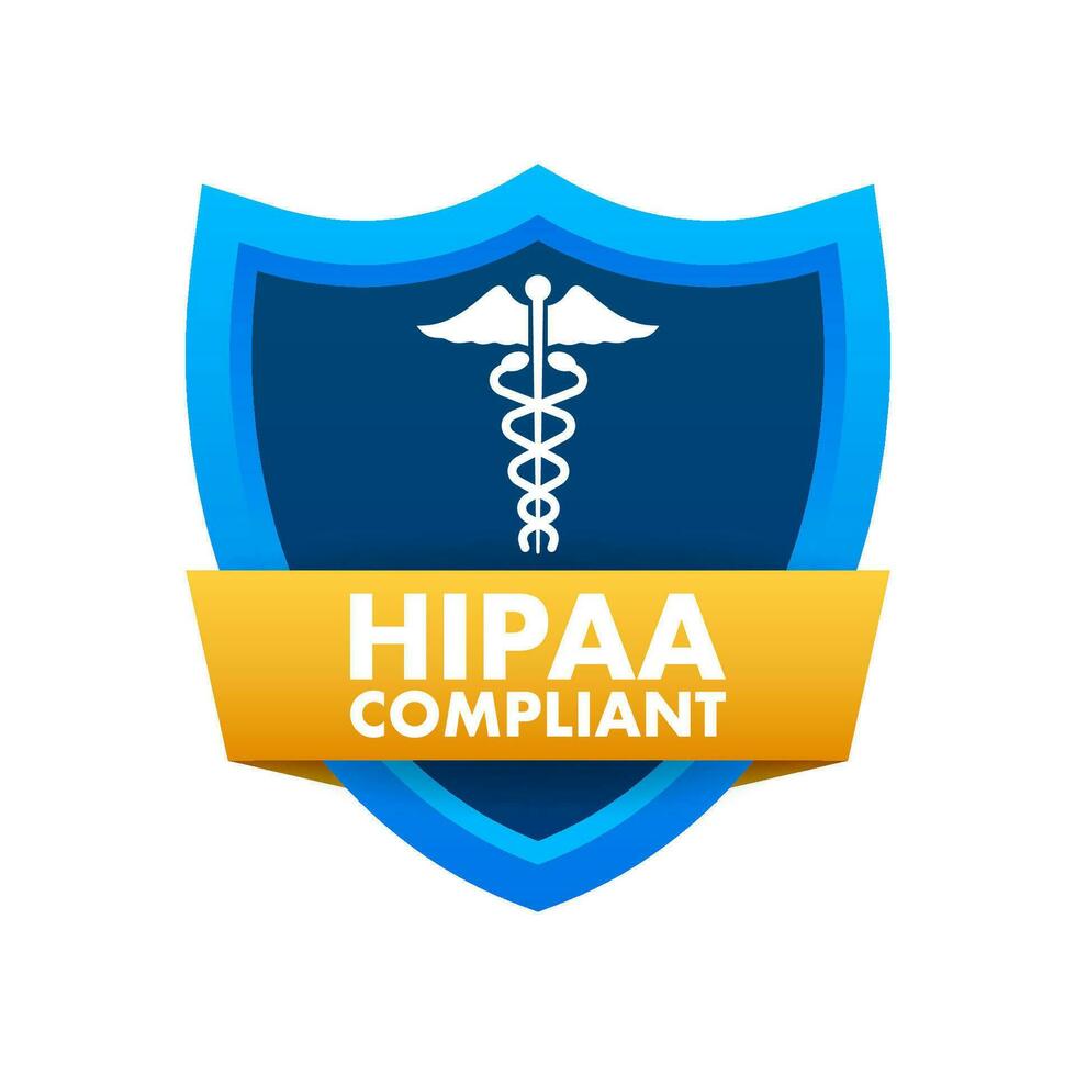 hipaa obediente. marca de verificación icono. vector diseño. logo símbolo. vector valores ilustración.