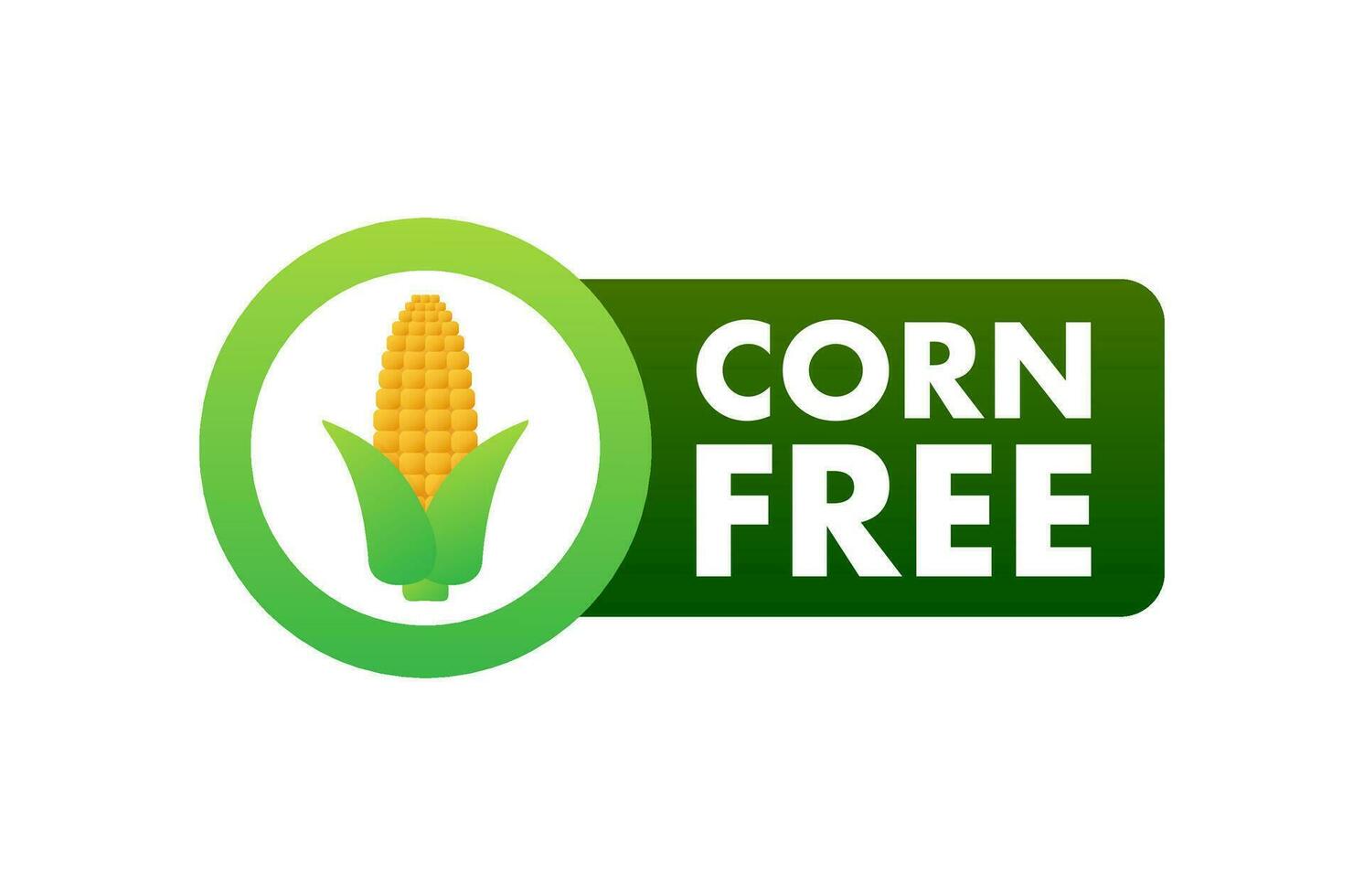 Cartoon corn free for promo design. Cartoon vector illustration.