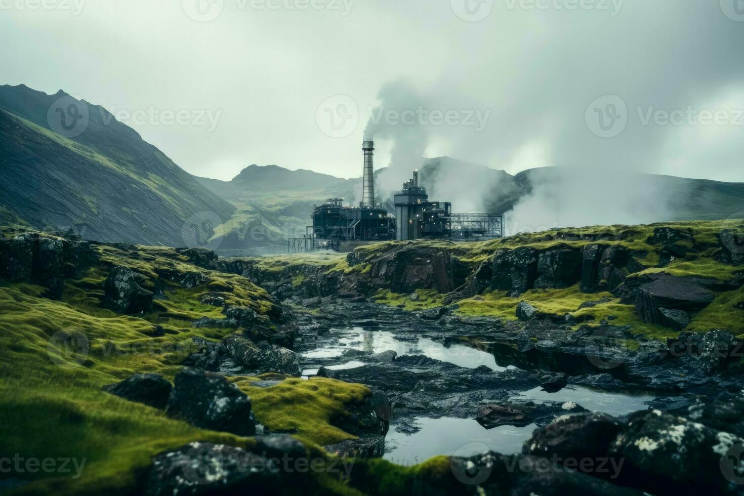 Natural energy stations. photo