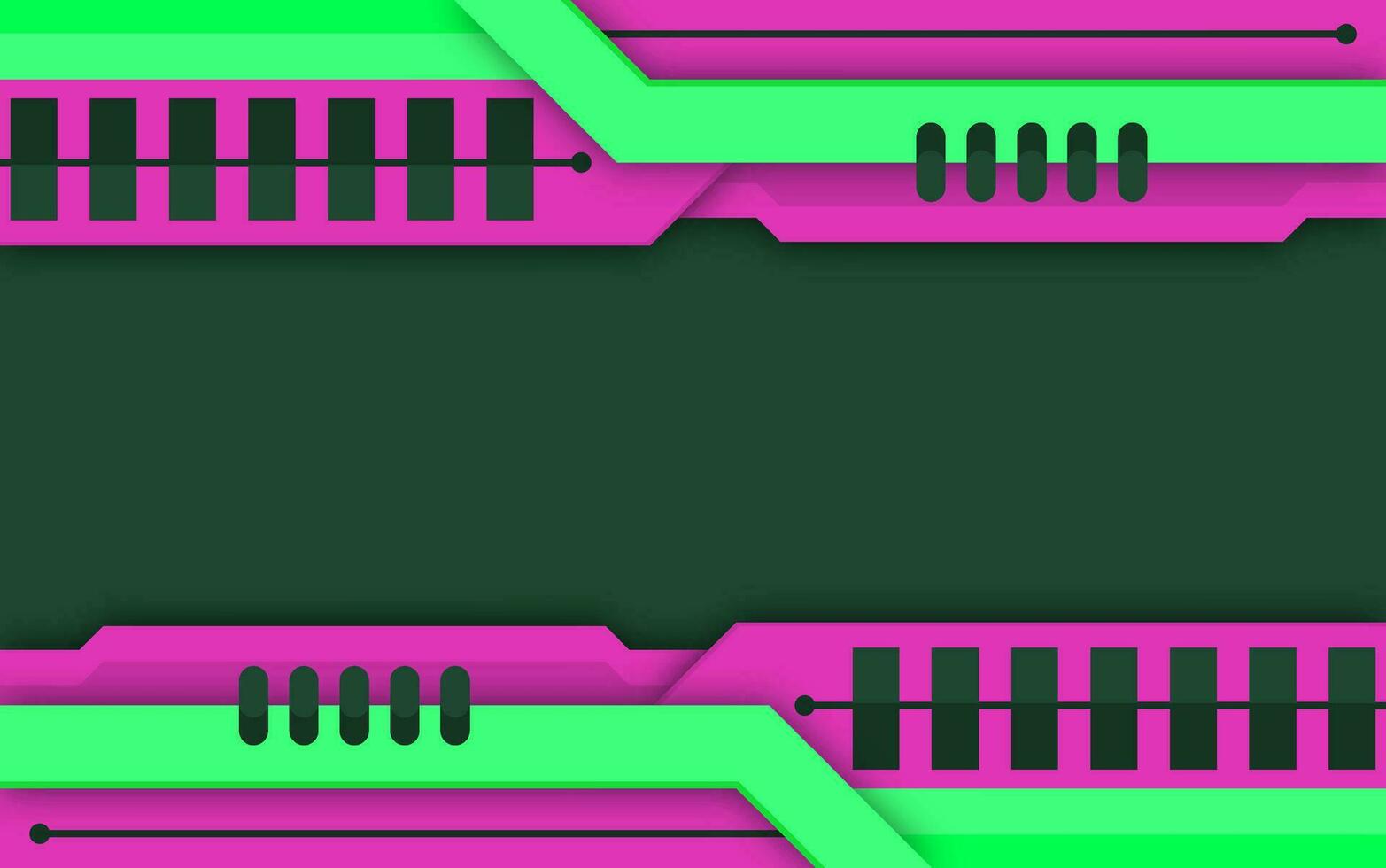 gaming background cyber futuristic technology boder vector