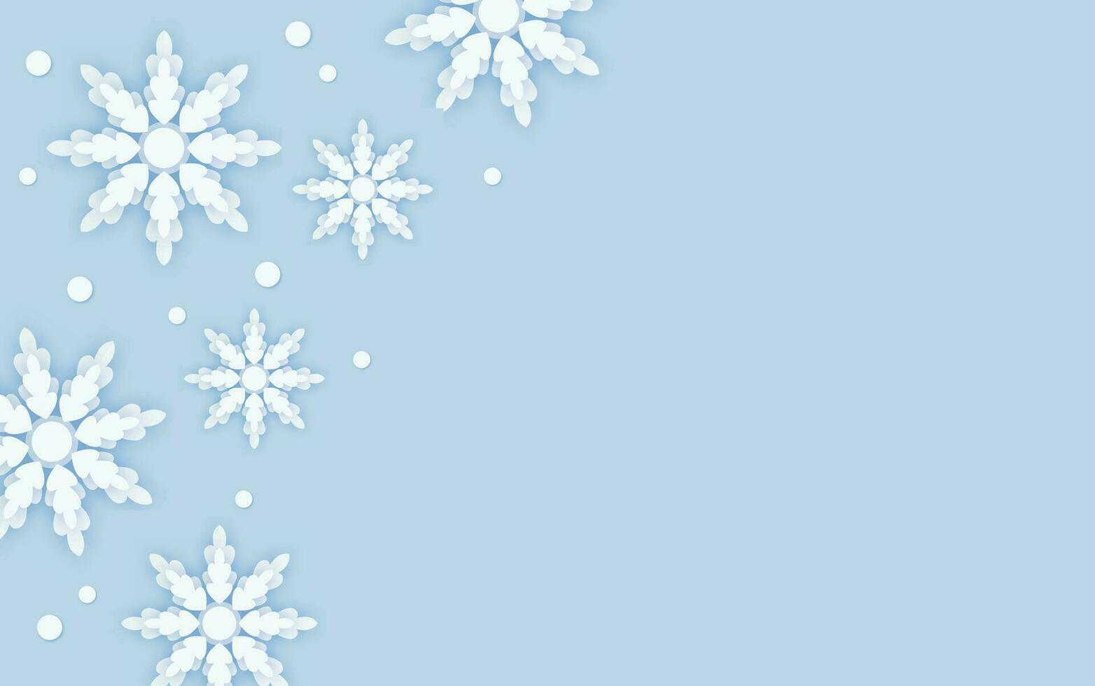 Blue abstract background for simple minimalist winter design vector