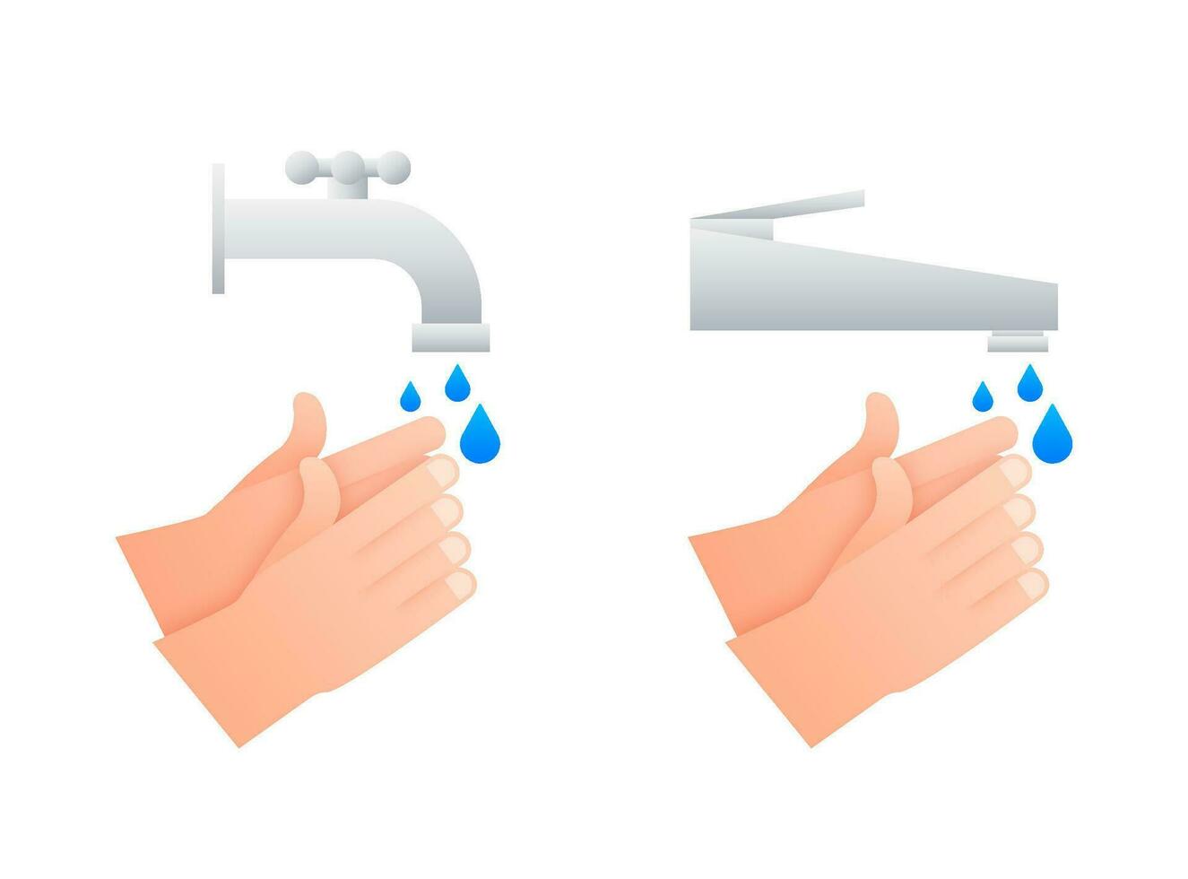 Lavado manos con jabón. salud cuidado. coronavirus prevención. personal higiene. vector valores ilustración.