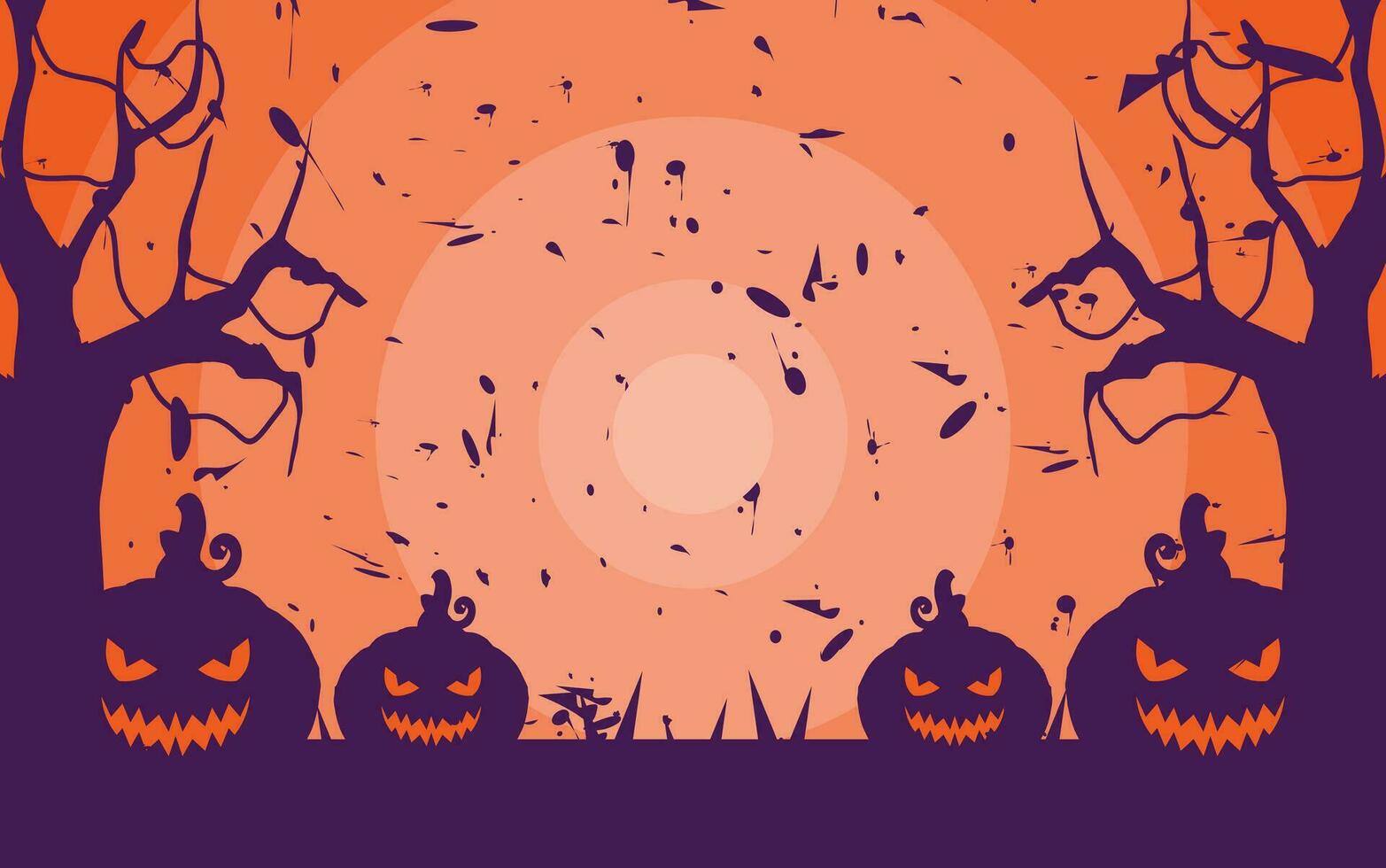 Halloween banner background vector illustration