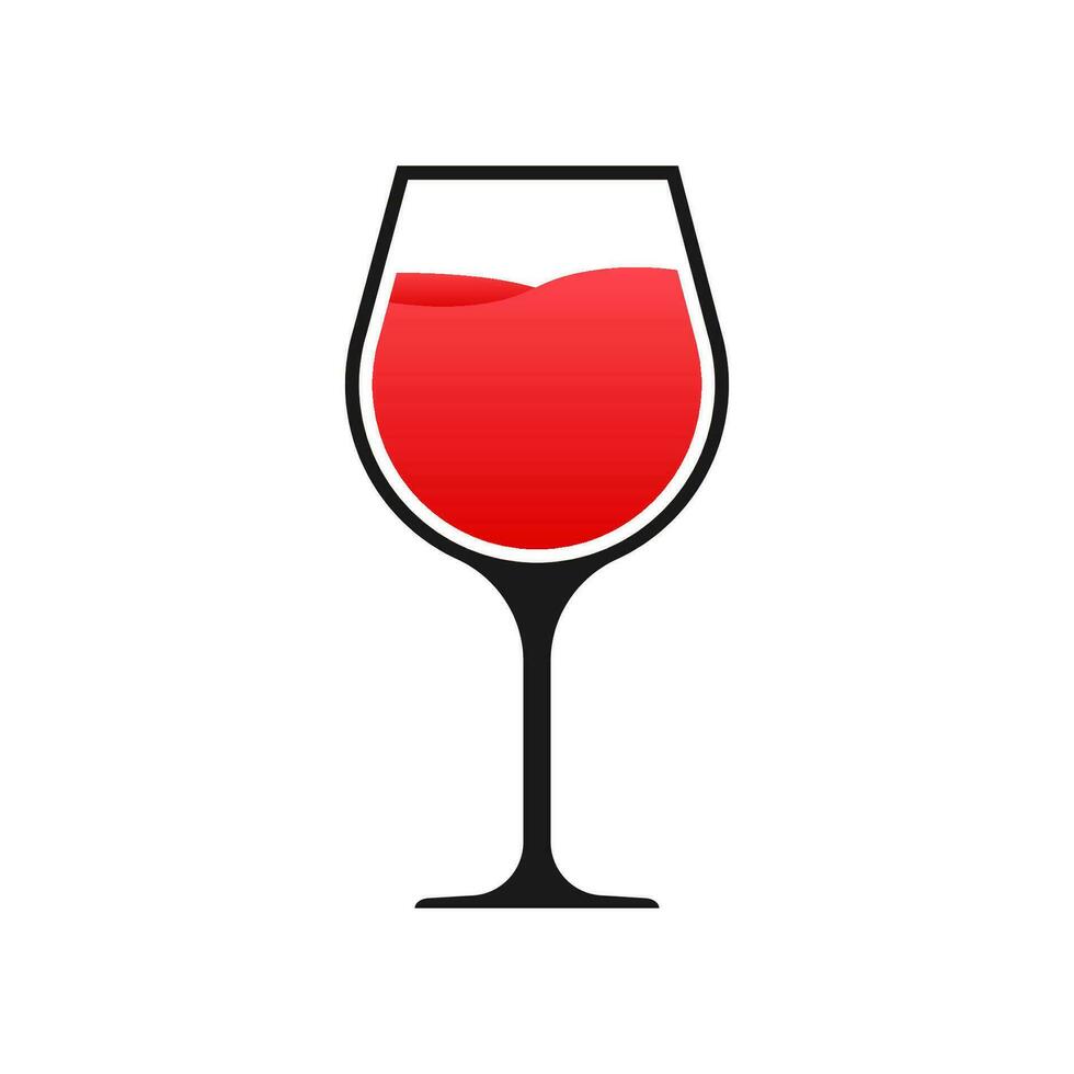 The wineglass icon. Goblet symbol. Vector stock illustration.