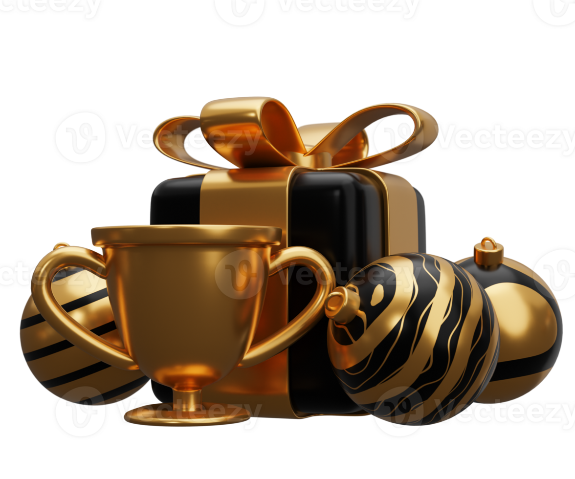 trophy cup christmas gift png