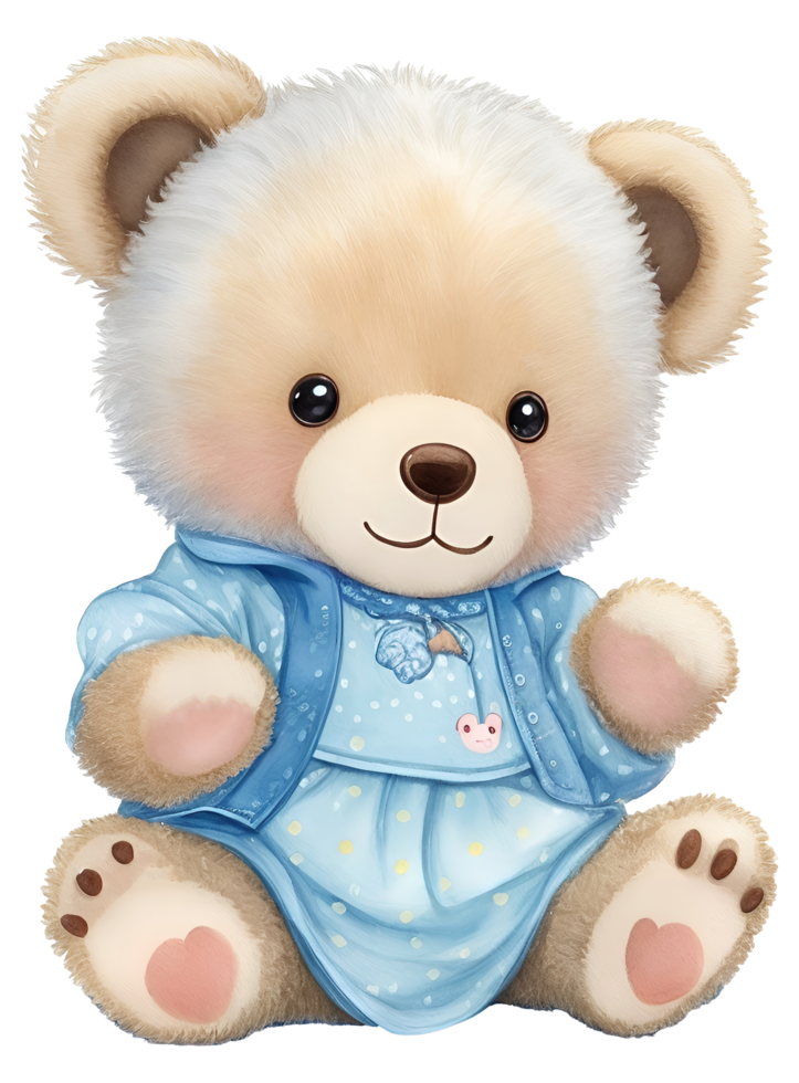 fofa Urso de pelúcia urso. ai generativo png