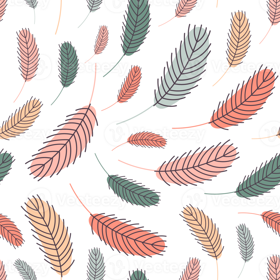 pattern with feathers. feathers seamless pattern png