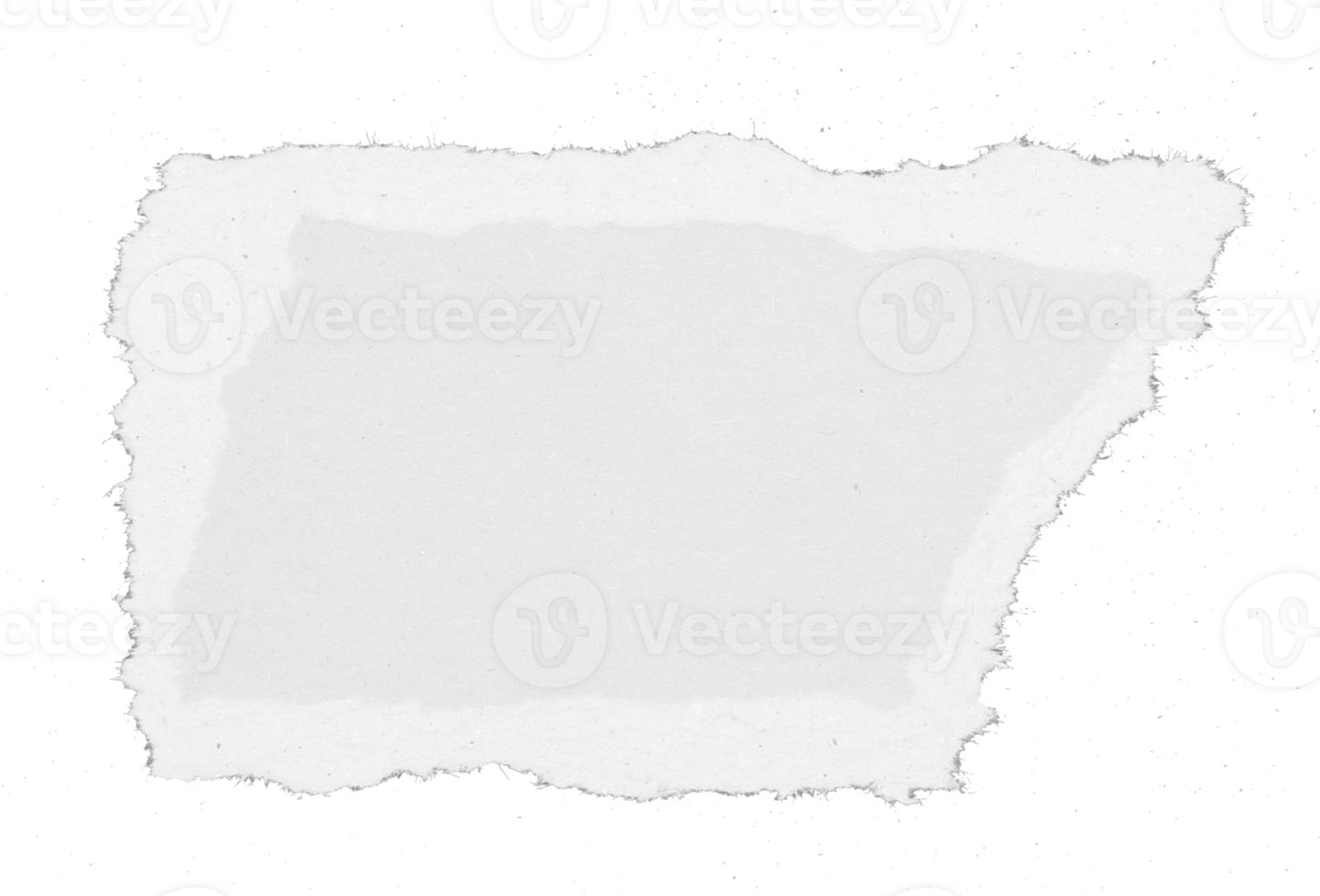 a sheet of paper torn to pieces on transparent background png file