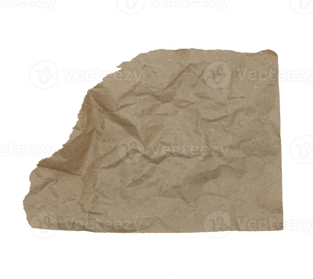 a sheet of paper torn to pieces on transparent background png file