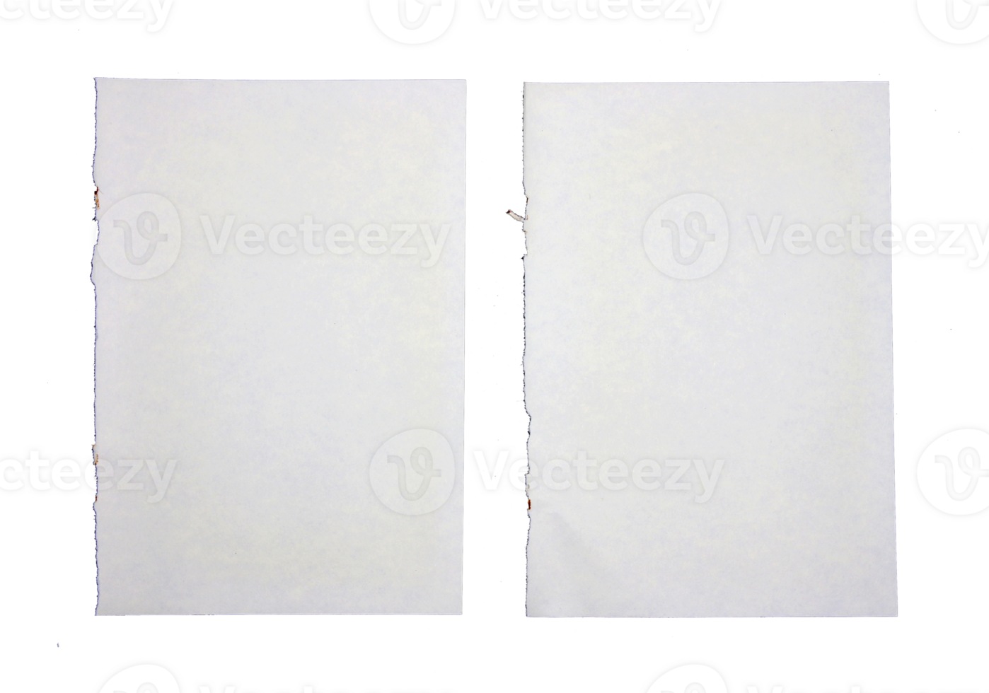 White note paper on transparent background png file