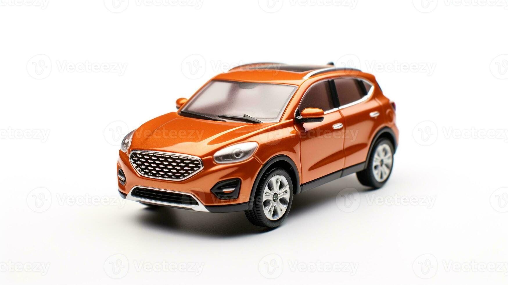 Displaying a 3D miniature SUV - Sports Utility Vehicle. Generative AI photo
