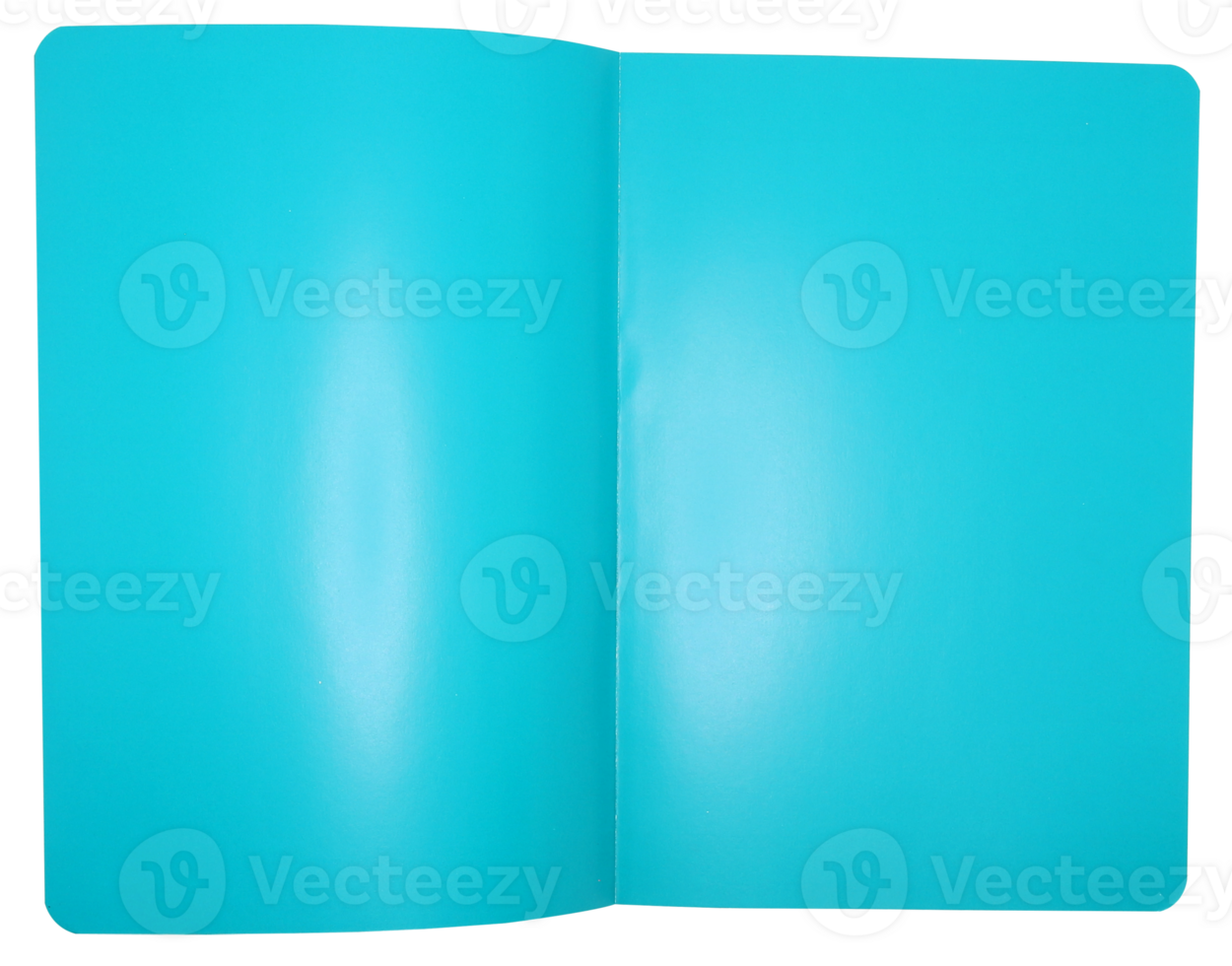 Blank colored paper sheet on transparent background png file.