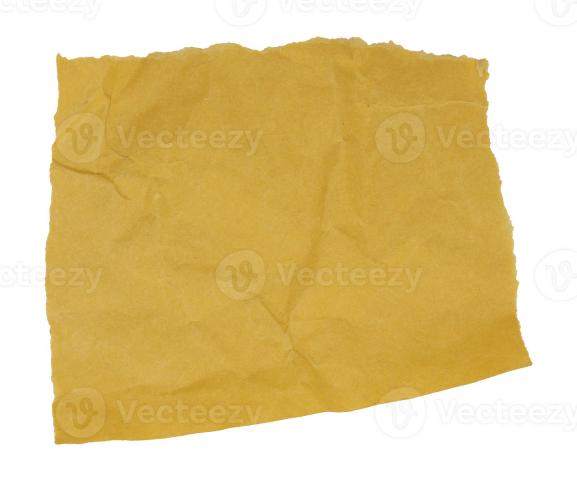 a sheet of paper torn to pieces on transparent background png file