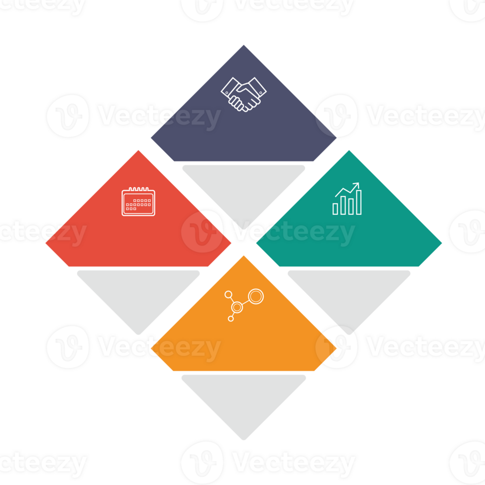 Square banner infographic design png