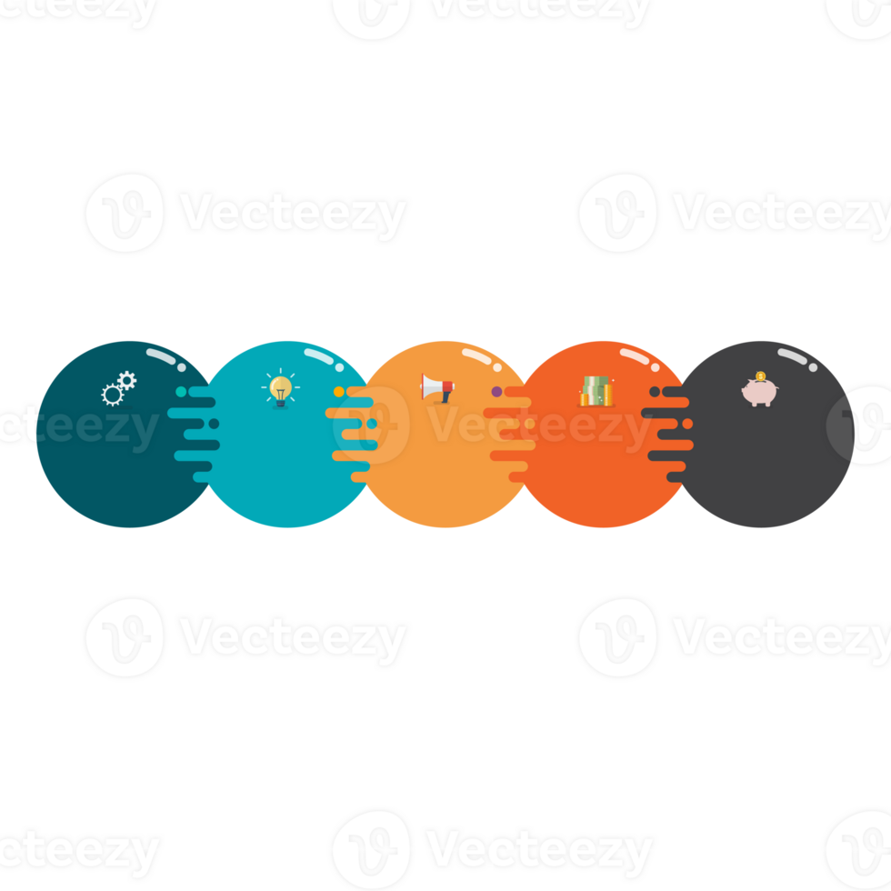 Infographic chart templates collection png