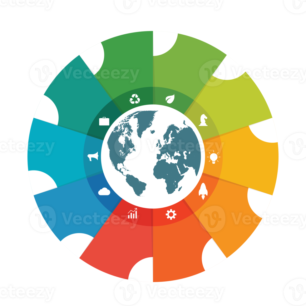 Infographic chart templates collection png