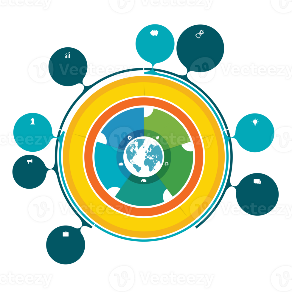Infographic chart templates collection png