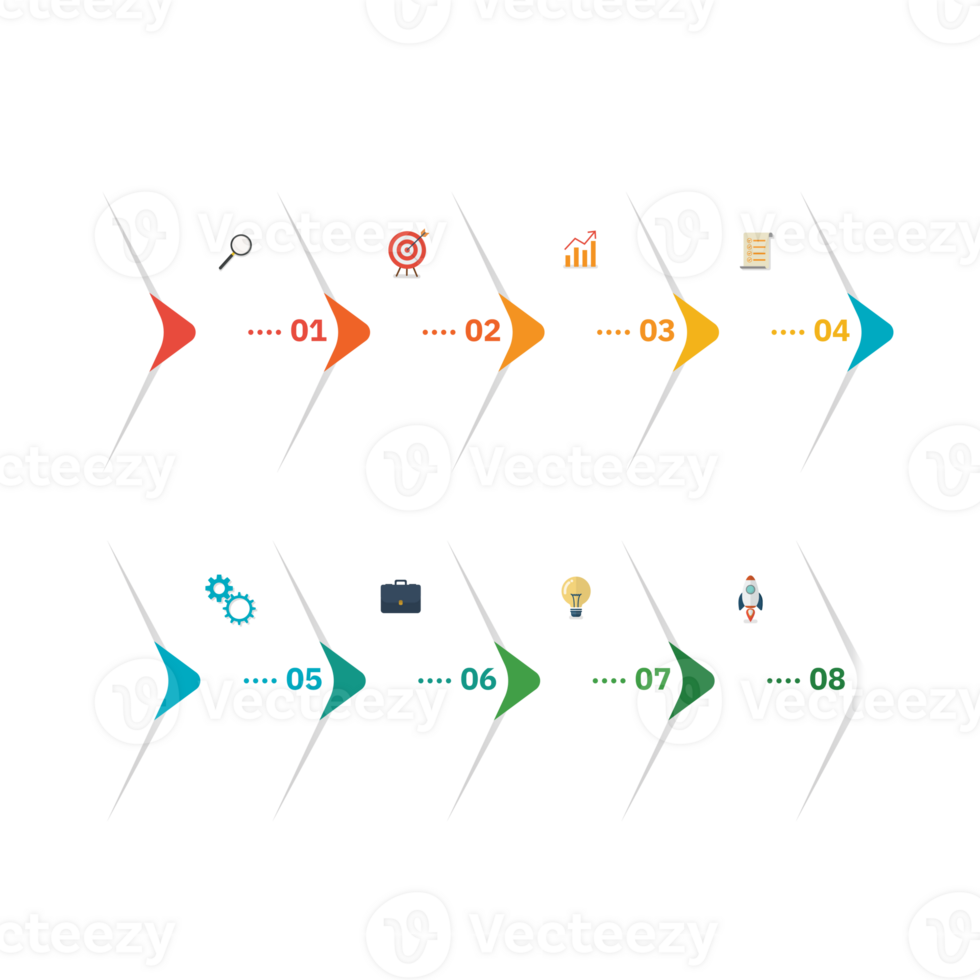 Infographic chart templates collection png