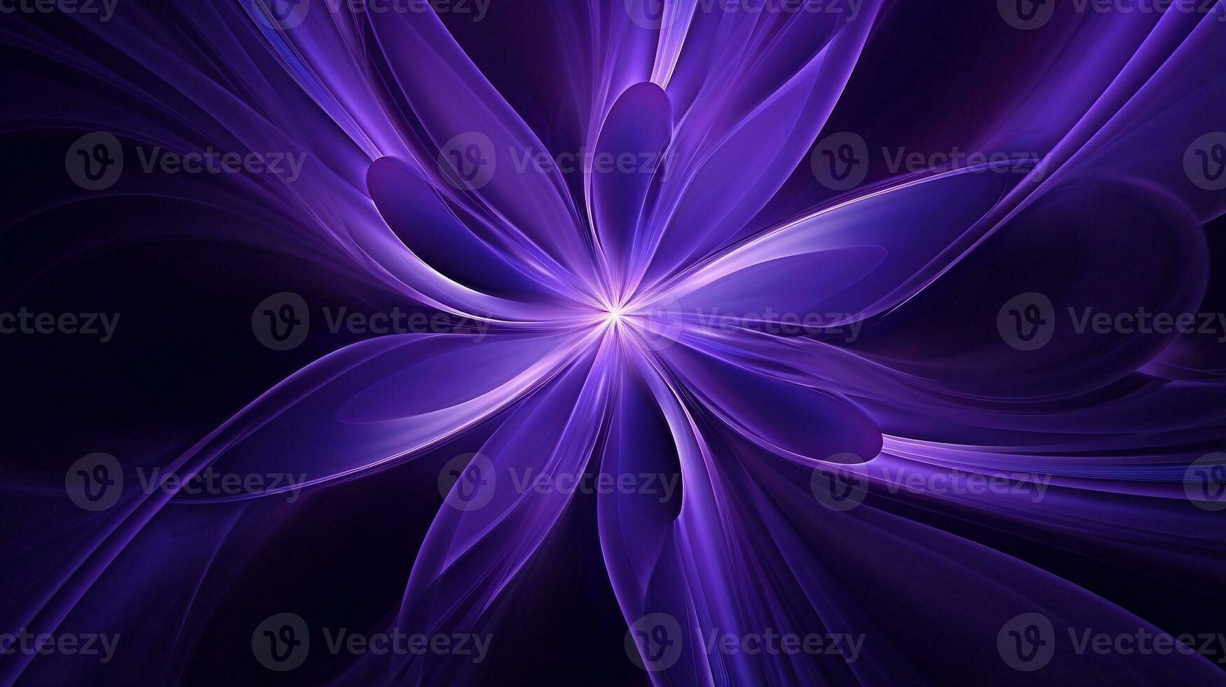 abstract fractal background in purple tone color  . Generative AI photo