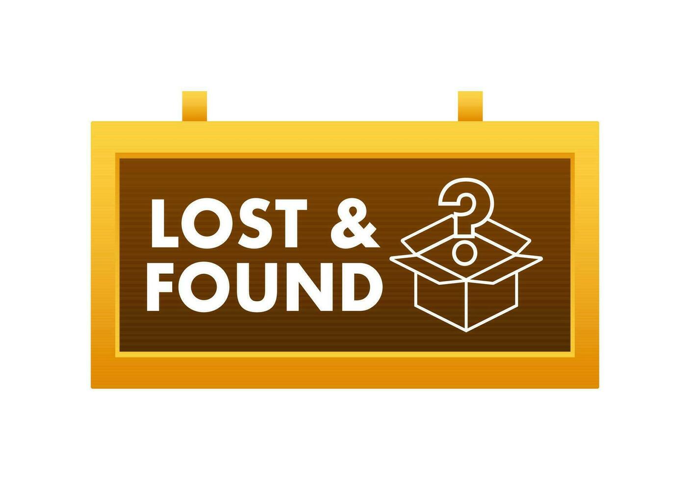 Lost And Found speech bubble. Speech bubble. Vector illustration